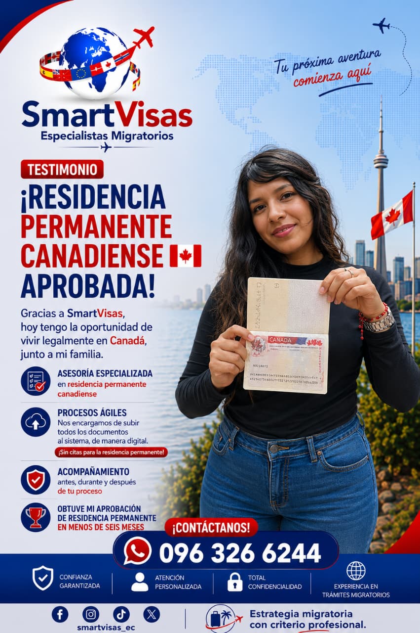Caso real: Residencia permanente canadiense aprobada